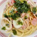 ruru☆kaa☆'s cooksnap of when they made イカの和風パスタ.