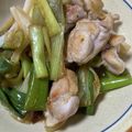 みょんとも's cooksnap of when they made 鶏肉とねぎの炒め物.
