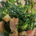 料理大好きボーイ's cooksnap of when they made ほうれん草とベーコンのバター炒め【賄い】.
