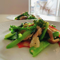 クックゆ〜ほキッチン's cooksnap of when they made 1/2日分野菜！小松菜と豚の塩炒め.