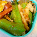 薬味PAD's cooksnap of when they made お弁当に ★ ちくわとオクラの照焼き.