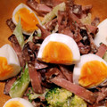 KannoPopo's cooksnap of when they made ブロッコリーと焼豚のオイマヨ和え.