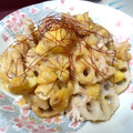 卯月のうさぎ２０１４'s cooksnap of when they made 栗と鶏肉と蓮根の甘辛煮.