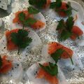 saki1010's cooksnap of when they made シースルー大根のスモークサーモン包み.