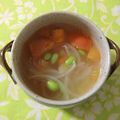moruchama's cooksnap of when they made 枝豆とトマトのスープ.