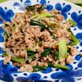 みっくママ's cooksnap of when they made レンジで簡単♪小松菜とひき肉ごはん.