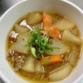 うまいもん食べましょ's cooksnap of when they made 大根のひき肉のそぼろあん。.