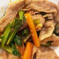 cookpad1年生's cooksnap of when they made 超簡単　子供が喜ぶ豚薄切り肉と小松菜炒め.
