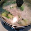 ほそにゃん♪'s cooksnap of when they made 土鍋で作る”蒸ししゃぶ”.