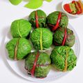 魔女様's cooksnap of when they made スイスチャードの菜飯おにぎり.