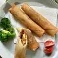 chisa−ri's cooksnap of when they made 残ったカレーで！カレー春巻き(°▽°).