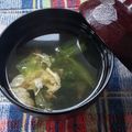 花時計咲いた's cooksnap of when they made 超簡単！白だしかきたま汁.