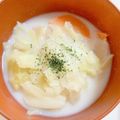 ちゃろみん's cooksnap of when they made 残り物味噌汁リメイク★味噌ミルクスープ.