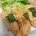 クックOTV4ZO☆'s cooksnap of when they made ささみしそ巻き焼き.