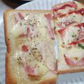 popee8's cooksnap of when they made ベーコンとマヨネーズのトースト.