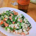 かわゆう1211's cooksnap of when they made 菜の花とサーモンの白和え.