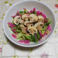 くネコまろす's cooksnap of when they made ごま香る♪ブラウンマッシュルームのサラダ.