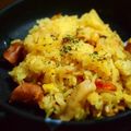 ムヒカ's cooksnap of when they made 100円調味料使用★炊飯器で絶品パエリア.