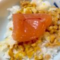 ポムポムポヨコ's cooksnap of when they made ☆簡単たらこ納豆ご飯.