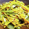 4葉のぶたぶた's cooksnap of when they made 春の定番わかめの茎できんぴら♪.