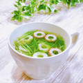 Satoco❋'s cooksnap of when they made 和洋中どれでも♪水菜とちくわのスープ.