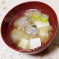 ネコかえる's cooksnap of when they made これぞ日本の味！私流イワシのつみれ味噌汁.