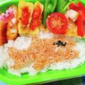 S＊mama♡'s cooksnap of when they made 簡単キャラ弁☆　レオ・レオニのスイミー♪.