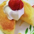 桜空星's cooksnap of when they made スフレパンケーキ.