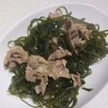 きらり流れ星's cooksnap of when they made 豚こま 油揚げ 切り昆布.