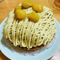 青空KMK☆'s cooksnap of when they made 甘栗で＊モンブランタルト＊.