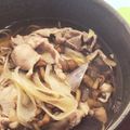 エリーモ's cooksnap of when they made 麺つゆで簡単！豚肉なめこそば.