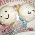 みわかけ's cooksnap of when they made クルクルラップおにぎり♡てるてる坊主♬♫.