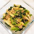 クック6U7INU☆'s cooksnap of when they made ＊小松菜と油揚げ、ツナの炒めもの＊.