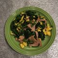 tikariri's cooksnap of when they made ほうれん草とハム、卵の炒め物♫.