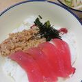 2児ママみきてぃ's cooksnap of when they made 第2弾！マグロの山かけ ～納豆MIX～.