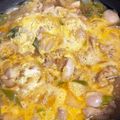 まーきゅ's cooksnap of when they made 麺つゆで親子丼♡鳥もも♡卵♡玉ねぎ♡簡単.