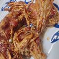 1371's cooksnap of when they made 簡単!甘辛鶏ゴボウ♪ご飯が進む大皿おかず.