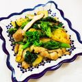 あっこ姉's cooksnap of when they made 鶏もも肉とじゃが芋と菜の花のぽん酢炒め。.