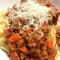 あおむし26's cooksnap of when they made 簡単 我が家のミートソーススパゲティ.
