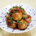 ＠迷子＠'s cooksnap of when they made 新じゃが揚げの甘辛+塩ベーコン.