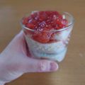 moniqro555's cooksnap of when they made vegan甘酒苺プリン（バイタミックス）.