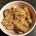 スイスたんぽぽ's cooksnap of when they made 【簡単】めんつゆで、サバの炊き込みご飯.