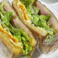 MuttanAsou's cooksnap of when they made あとからレタス★ホット✿チーズサンド.