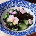 ruris7's cooksnap of when they made きゅうり・わかめ・花麩の酢の物♪.