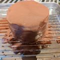 麻田西子しゃん's cooksnap of when they made サンセバスチャン　ダミエ柄チョコケーキ.