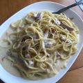 クックVESJW2☆'s cooksnap of when they made 卵不使用☆フライパンのみカルボナーラ風.
