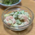犬Gyami's cooksnap of when they made エビとアボガドのサラダ.