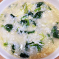もにゃっこ's cooksnap of when they made 卵とほうれん草のおかゆ.