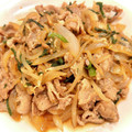 悠LOVE航's cooksnap of when they made 豚肉とニラもやしの中華炒め.