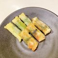 クックEBXFTK☆'s cooksnap of when they made 大葉＆チーズ入り♪梅マヨささみ春巻.
